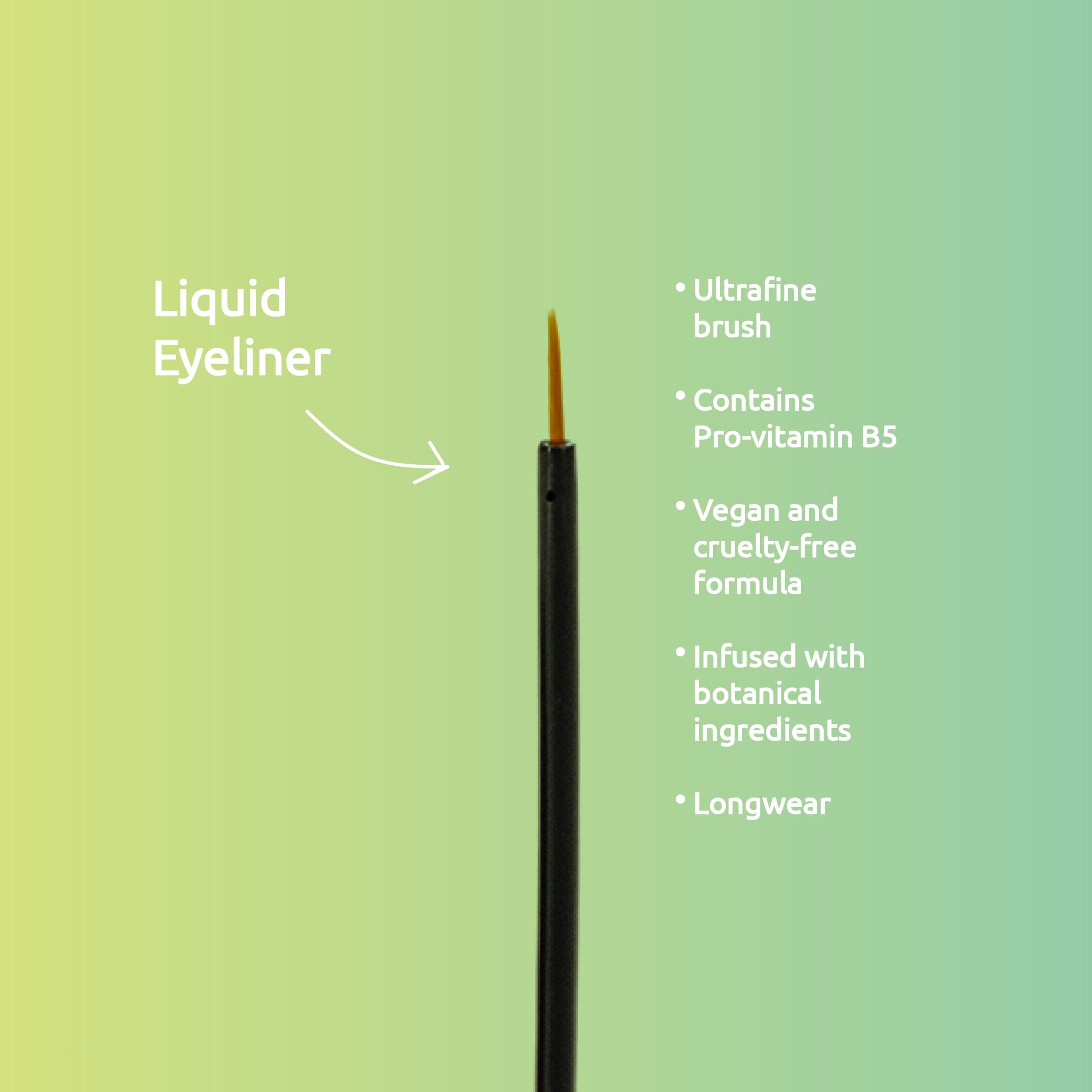Liquid Eyeliner Eyes Laws of Nature Cosmetics® 